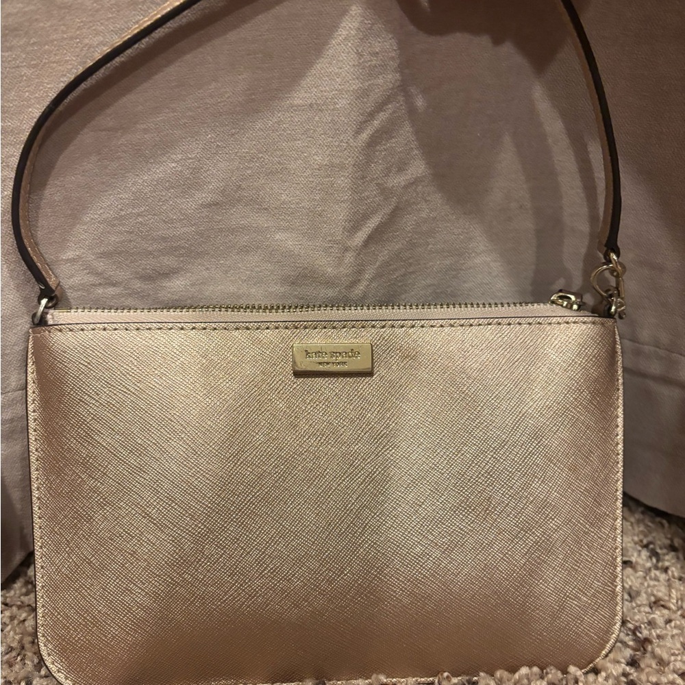 Kate Spade Metallic Gold Wristlet